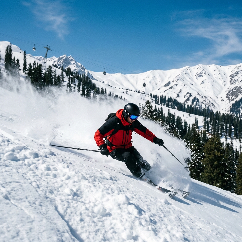 Skiing in Gulmarg